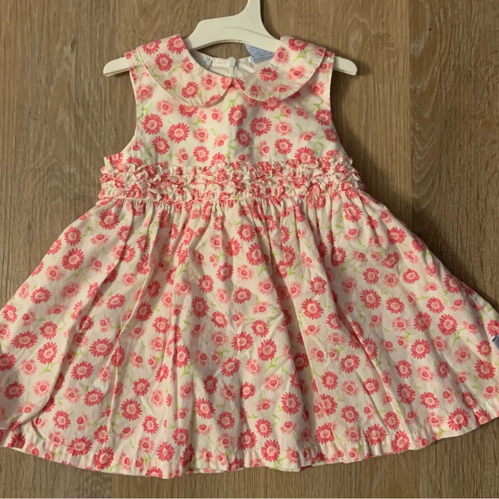 2nd Step Girl's Size 18 Months Pink & White Floral Sleeveless Sundress